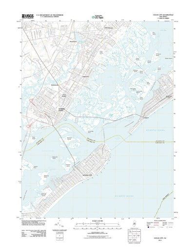 United States Geological Survey Ocean City, NJ (2011, 24000-Scale) digital map
