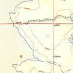 United States Geological Survey Ocean Lake, WY (1950, 24000-Scale) digital map