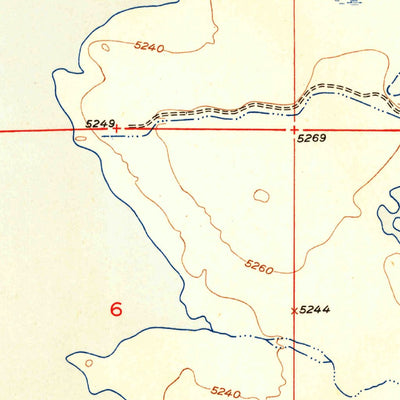 United States Geological Survey Ocean Lake, WY (1950, 24000-Scale) digital map