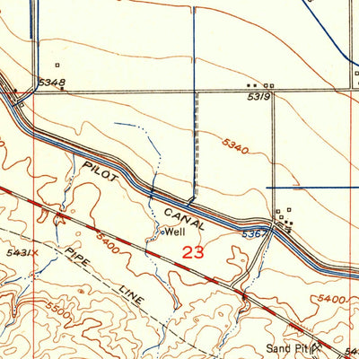 United States Geological Survey Ocean Lake, WY (1950, 24000-Scale) digital map
