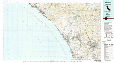 United States Geological Survey Oceanside, CA (1982, 100000-Scale) digital map