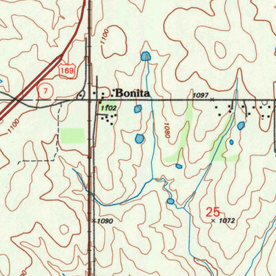 United States Geological Survey Ocheltree, KS (1991, 24000-Scale) digital map