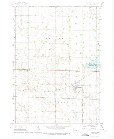 United States Geological Survey Ocheyedan, IA-MN (1972, 24000-Scale) digital map
