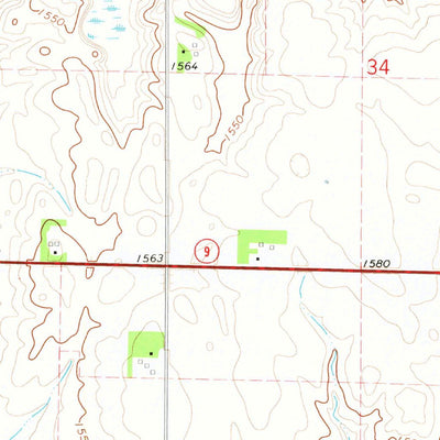 United States Geological Survey Ocheyedan, IA-MN (1972, 24000-Scale) digital map