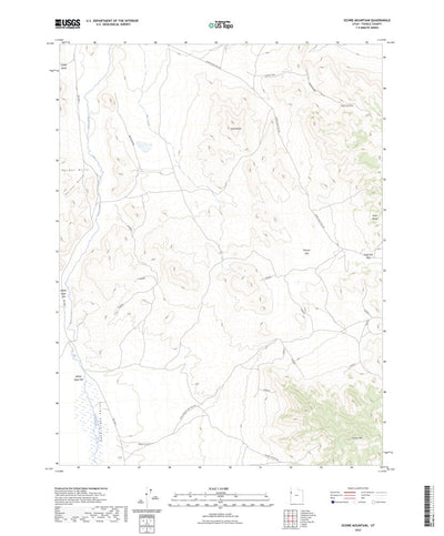 United States Geological Survey Ochre Mountain, UT (2023, 24000-Scale) digital map