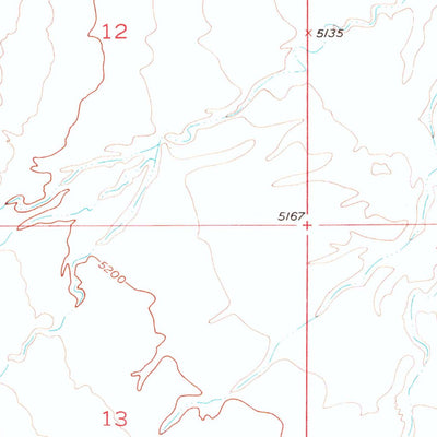 United States Geological Survey Ocla Draw, WY (1952, 24000-Scale) digital map