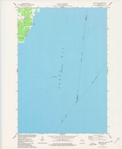 United States Geological Survey Oconto SE, WI (1974, 24000-Scale) digital map