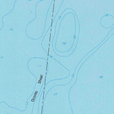 United States Geological Survey Oconto SE, WI (1974, 24000-Scale) digital map