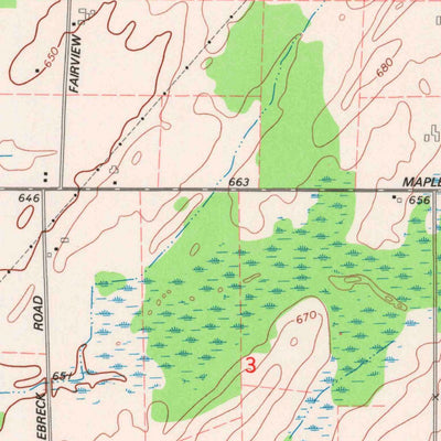 United States Geological Survey Oconto West, WI (1974, 24000-Scale) digital map