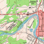 United States Geological Survey Oconto West, WI (1974, 24000-Scale) digital map