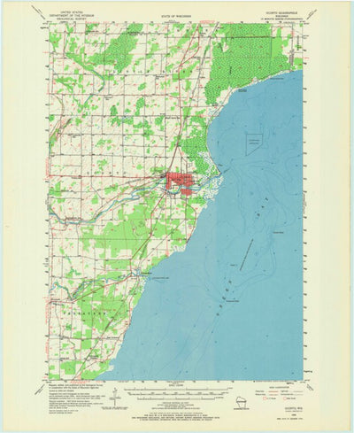 Oconto, WI (1956, 62500-Scale) Map by United States Geological Survey ...