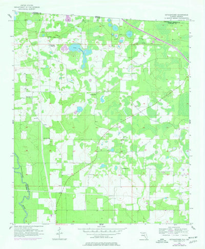 United States Geological Survey Octahatchee, FL-GA (1956, 24000-Scale) digital map
