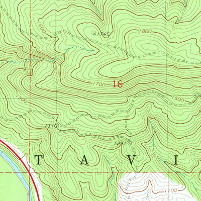 United States Geological Survey Octavia, OK (1981, 24000-Scale) digital map