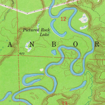 United States Geological Survey Odanah, WI (1964, 24000-Scale) digital map