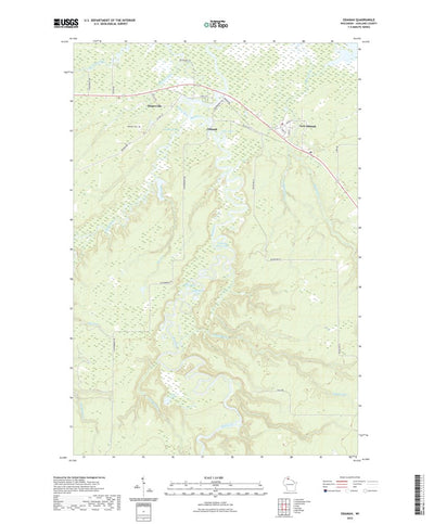 United States Geological Survey Odanah, WI (2022, 24000-Scale) digital map