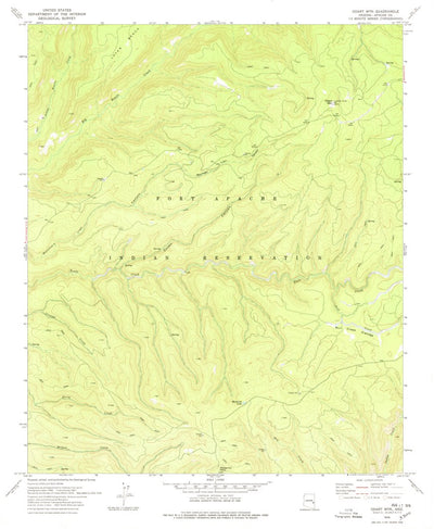 United States Geological Survey Odart Mountain, AZ (1978, 24000-Scale) digital map