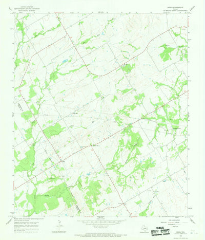 United States Geological Survey Odds, TX (1966, 24000-Scale) digital map
