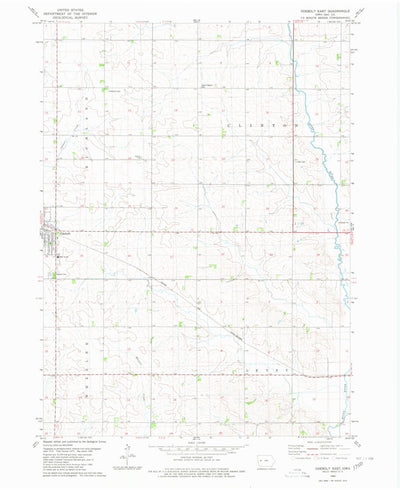 United States Geological Survey Odebolt East, IA (1980, 24000-Scale) digital map