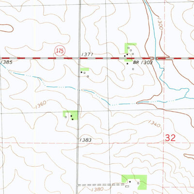 United States Geological Survey Odebolt East, IA (1980, 24000-Scale) digital map