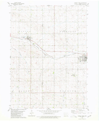 United States Geological Survey Odebolt West, IA (1980, 24000-Scale) digital map