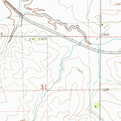 United States Geological Survey Odebolt West, IA (1980, 24000-Scale) digital map