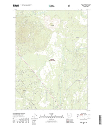 United States Geological Survey Odell Butte, OR (2020, 24000-Scale) digital map