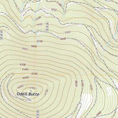 United States Geological Survey Odell Butte, OR (2020, 24000-Scale) digital map