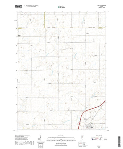 United States Geological Survey Odell, IL (2021, 24000-Scale) digital map