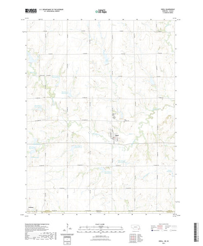 United States Geological Survey Odell, NE (2021, 24000-Scale) digital map