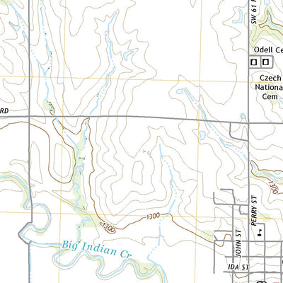 United States Geological Survey Odell, NE (2021, 24000-Scale) digital map