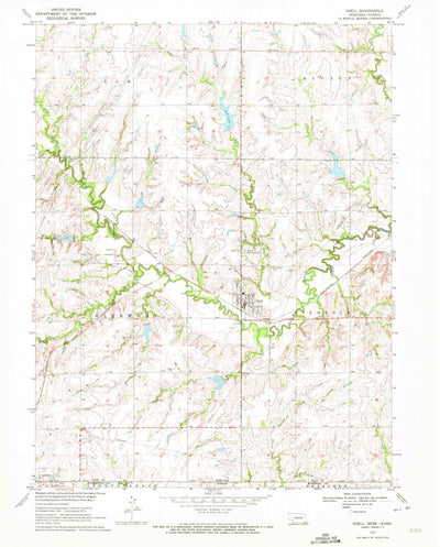 United States Geological Survey Odell, NE-KS (1970, 24000-Scale) digital map