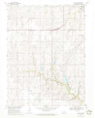 United States Geological Survey Odell NE, NE (1970, 24000-Scale) digital map