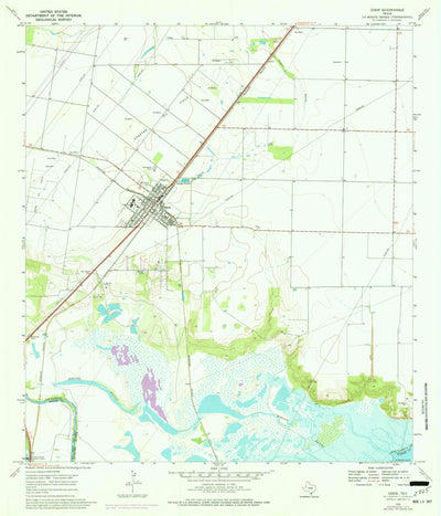 United States Geological Survey Odem, TX (1969, 24000-Scale) digital map