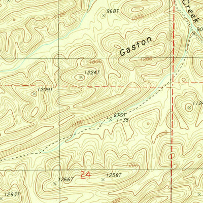 United States Geological Survey Oden, AR (1985, 24000-Scale) digital map