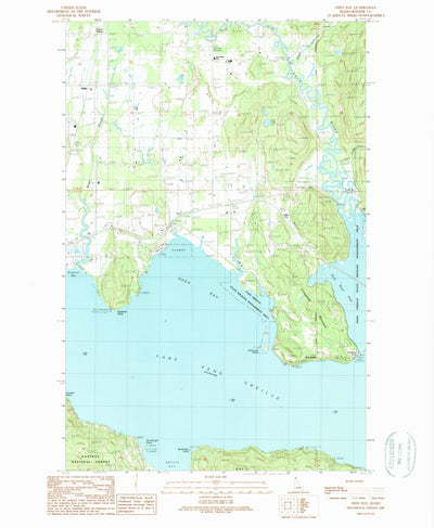 United States Geological Survey Oden Bay, ID (1989, 24000-Scale) digital map