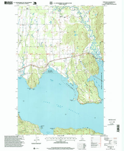 United States Geological Survey Oden Bay, ID (1996, 24000-Scale) digital map