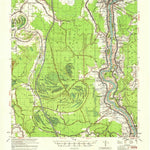 United States Geological Survey Odenburg, LA (1955, 62500-Scale) digital map