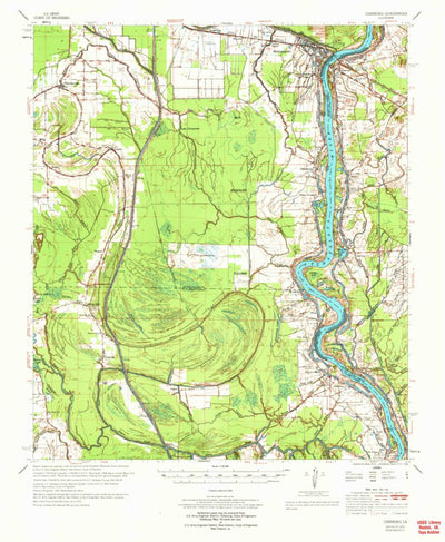 United States Geological Survey Odenburg, LA (1970, 62500-Scale) digital map