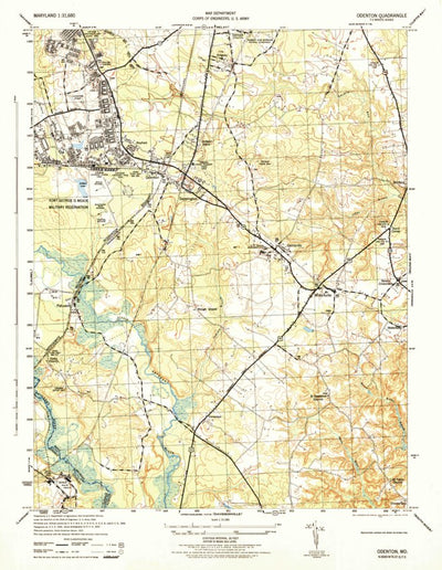 United States Geological Survey Odenton, MD (1944, 31680-Scale) digital map