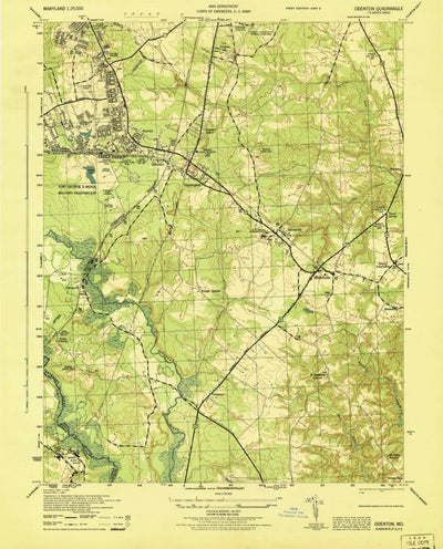 United States Geological Survey Odenton, MD (1946, 25000-Scale) digital map