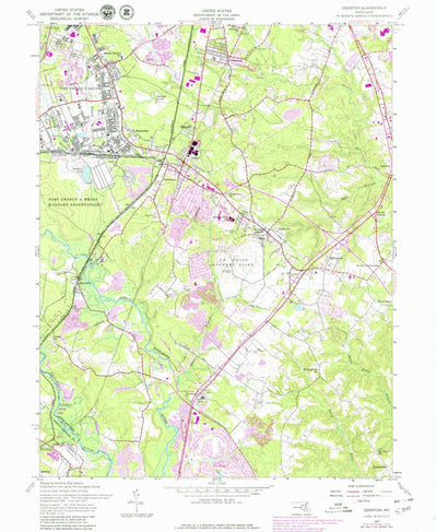 United States Geological Survey Odenton, MD (1957, 24000-Scale) digital map