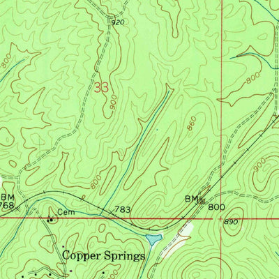 United States Geological Survey Odenville, AL (1958, 24000-Scale) digital map