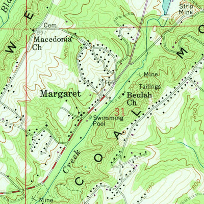 United States Geological Survey Odenville, AL (1958, 24000-Scale) digital map