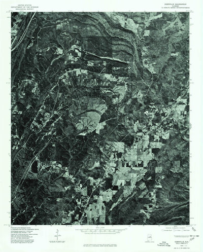 United States Geological Survey Odenville, AL (1975, 24000-Scale) digital map