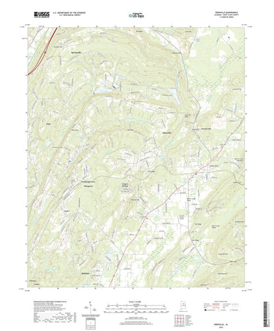 United States Geological Survey Odenville, AL (2020, 24000-Scale) digital map