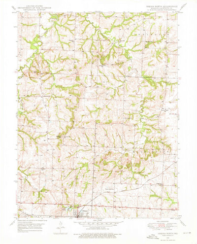United States Geological Survey Odessa North, MO (1949, 24000-Scale) digital map