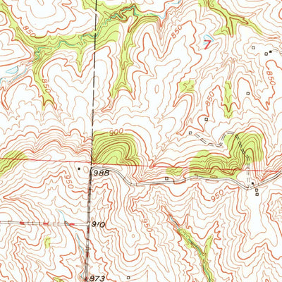 United States Geological Survey Odessa North, MO (1949, 24000-Scale) digital map
