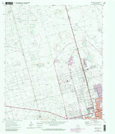 United States Geological Survey Odessa NW, TX (1964, 24000-Scale) digital map