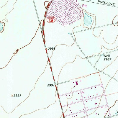 United States Geological Survey Odessa NW, TX (1964, 24000-Scale) digital map