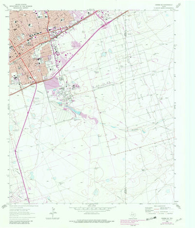 United States Geological Survey Odessa SE, TX (1964, 24000-Scale) digital map